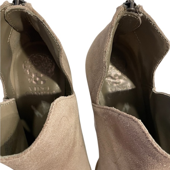 Vince Camuto Women's Beige Suede Ankle Boots - Picture 5 of 9